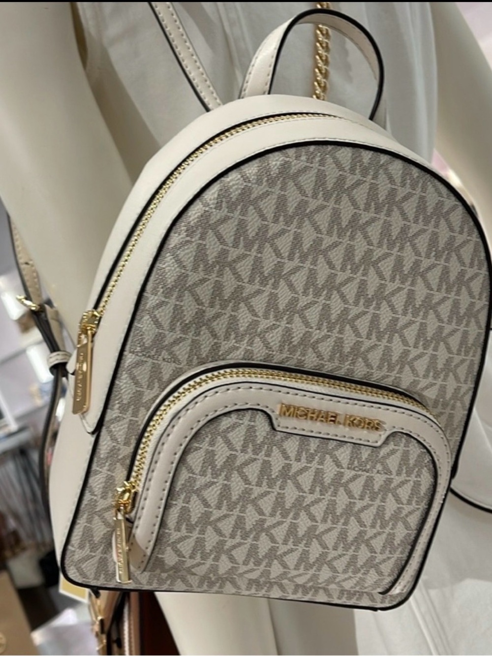 MICHAEL KORS Monogram Mini Convertible Crossbody Backpack